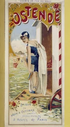 Advertising poster for Ostend, late 19th century