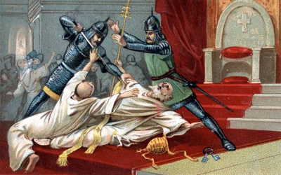 Anagni bombing. Helpful help of William of Nogaret, sent by the King of France Philip IV the Fair; on 8 September 1303 he stopped Pope Boniface VIII in Anagni (Benedetto Caetani known as Bonifacio VIII)