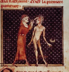 Anatomical Figure: The surgeon incises a patient