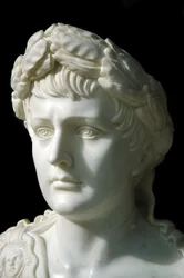 19th Century Marble Bust of Napoleon I, Emperor of the French