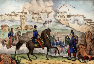Assault of Constantine, Algeria, after a 7-day siege by General Danrémont of the French Armee of Africa, on 13 October 1839. In 
