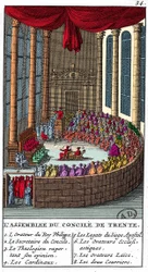 Assembly of the Council of Trent, Engraving 1706