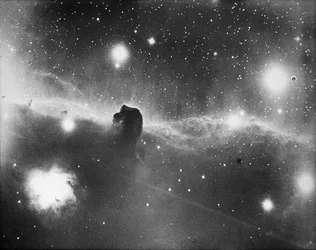 Astronomical Glass Plate Slide of Nebula of Zeta Orionis