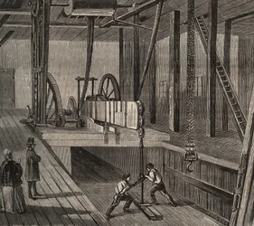 Drilling of the Artesian Well of Passy