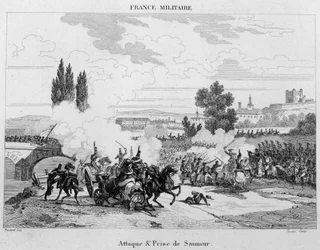 Attack and Capture of Saumur (engraving)