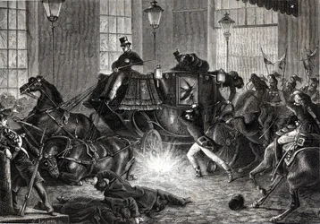Attack of Felice Orsini against Napoleon III on January 1, 1858 - in 