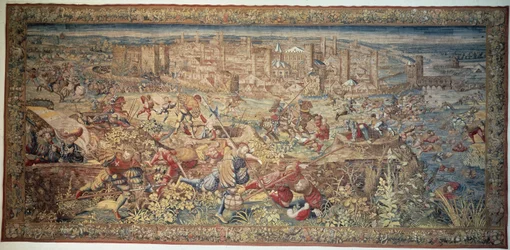 Battle of Pavia. Tapestry. 17th century, Museum of Capodimonte, Naples