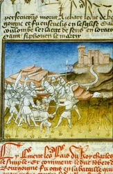 Battle of Soissons - Miniature of the Middle Ages