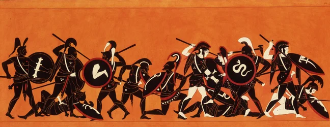 Battle of the Greeks and the Trojans (Trojan War) 1808-1810
