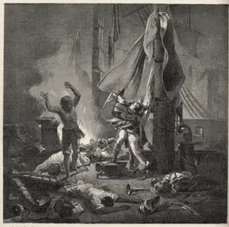 Battle of the Nile - Battle of Aboukir - death of Luce and Giocante de Casabianca