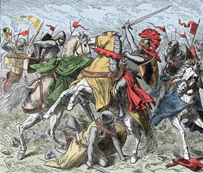 Battle on the Elster: Rudolf of Swabia Mortally Wounded