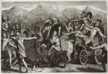 Bible of Royaumont, Old Testament: Death of Ahab
