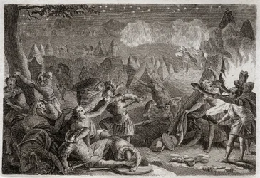 Bible of Royaumont, Old Testament: Defeat of the Midianites