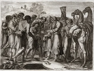Bible of Royaumont, Old Testament: Joseph Sold by His Brothers
