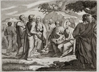 Bible of Royaumont, Old Testament: The Twelve Little Prophets. The other twelve Prophets, usually called the little Prophets, because they left little scripture. Illustration from 1811.