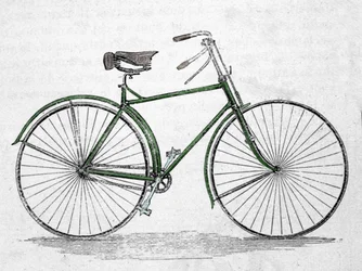 Bicycle model with frame.