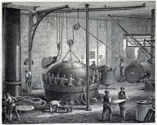 Boilers for vulcanizing rubber by wet steam - in 