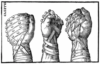 Boxing gloves for Roman wrestlers - in 