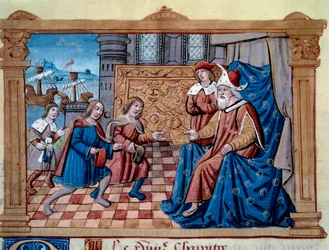 Brothers Nicolo and Matteo Polo, father and uncle of the young Marco Polo, were received in the court of the Qubilai
