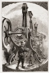 Brunton machine for tunnel digging in soft rocks - in 