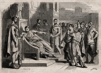 Brutus Condemning His Son to Death (engraving)