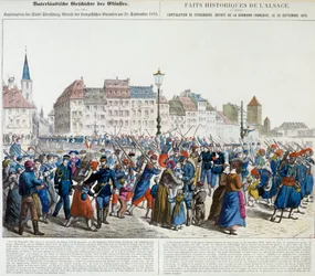 Capitulation of Strasbourg and departure of the French garrison, 28 September 1870