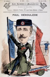 Cartoon by Paul Déleède (1846-1914), French writer and politician. In 