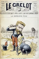 Cartoon on the Suicide of General Boulanger - in “Le Grelot” of 11/10/1891