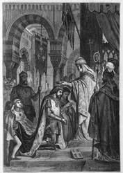 Charles I of Anjou (Charles I of Sicily) was invested in the Kingdom of Sicily on 28/06/1265 by Pope Clement IV