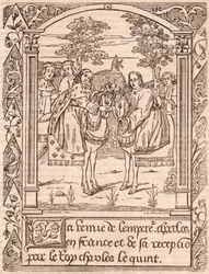 Charles the Fifth Receiving Emperor Charles IV