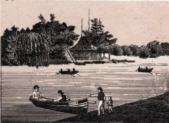 Chicago, United States: view of Central Park. The world illustrates 168 views. Undated (late 19th century)