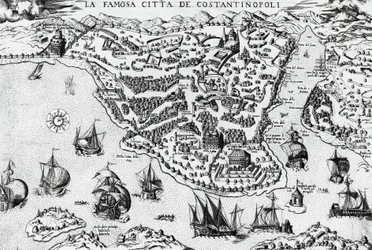 City of Constantinople, engraving