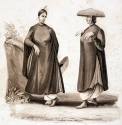 Cochinchinese women. Vietnam c. 1850