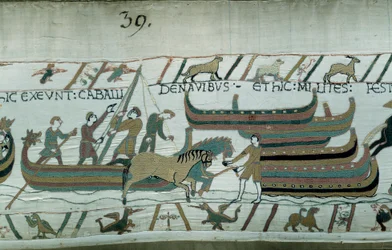 Conquest of England by the Duke of Normandy William the Conqueror in 1066 (detail)