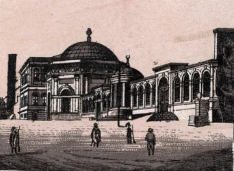 Constantinople, Turkey: View of the Burned Column. in “The World Illustrates 168 Views” Undated (late 19th century)