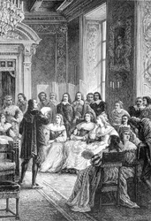 Corneille reading his tragedy of Polyeucte at the Hotel de Rambouillet - in 