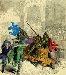 Count Gabriel de Montgomery Fatally Wounding King Henry II