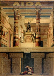 Cover of the first score of “Aida” by Giuseppe Verdi. Ricordi Edition