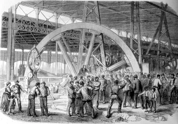 Creusot Strike: A Conciliation of Workers in the Workshops, at the Time of Pay