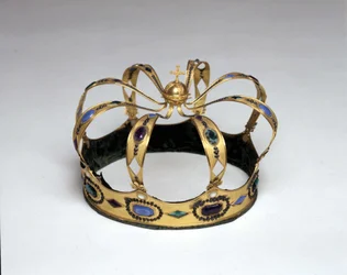 Crown of Gold and Gemstones of King of Italy by Napoleon Bonaparte (1769 - 1821). Risorgimento Museum, Milan