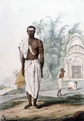 Portrait of a Brahman, priest of India