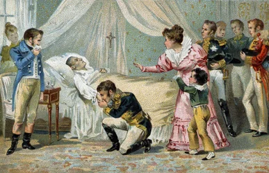 Death of Napoleon I (1769-1821) in St. Helena on 5 May 1821