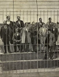 Defendants in Trial Against Giuseppe de Felice Giuffrida and Companions, Palermo, Italy