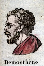 Demosthenes (384-322 BC), one of the great Attic speakers, Athenian politician