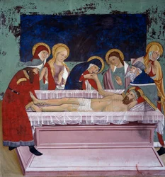 Deposition in the Tomb, Life of Christ (15th century)