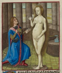 Pygmalion on His Knees, Asking Forgiveness from the Statue (detail)