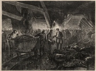 Disaster of the Besseges Mines - Floods