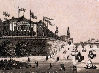 Dresden, Germany: view of the Belvedere. The world illustrates 168 views. Undated (late 19th century)