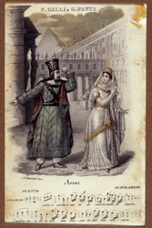 Duo between Giuditta Pasta and Filippo Galli in the opera 