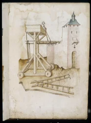 Elevation System and Scales - Manuscript: Parchment Sheet of an Engineer